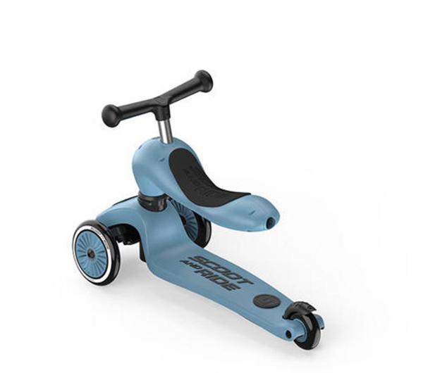 Scoot & Ride Highwaykick 1 Push and Go 2w1 Jeździk i hulajnoga Steel - 1325352 - zdjęcie 3